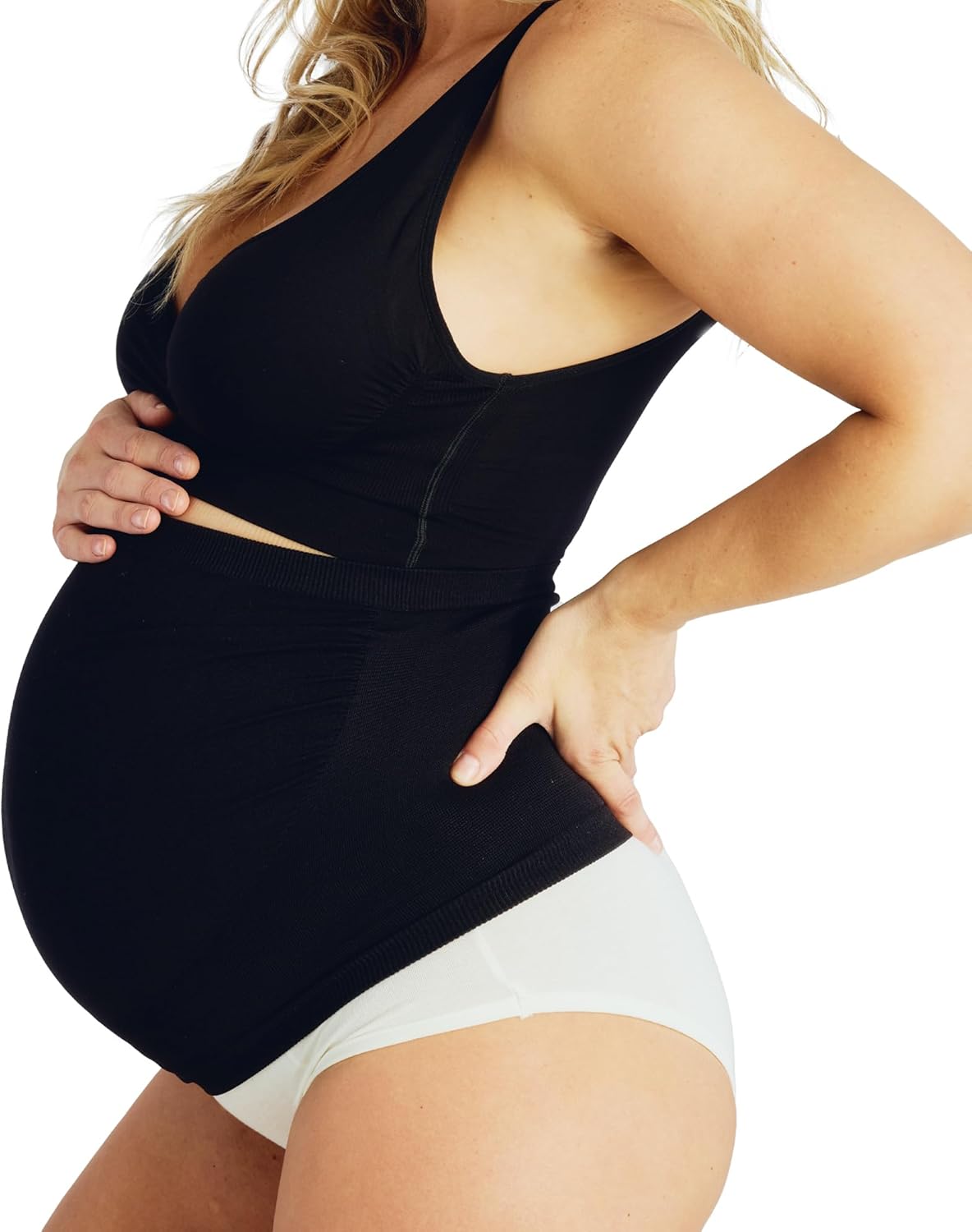 Belly Bandit Belly Boost Maternity Support Band – Ultra-Soft Pregnancy Abdominal Band w/ Breathable Knit – Comfortable Discreet Stretch Support for Growing Bellies & Lower Back Relief