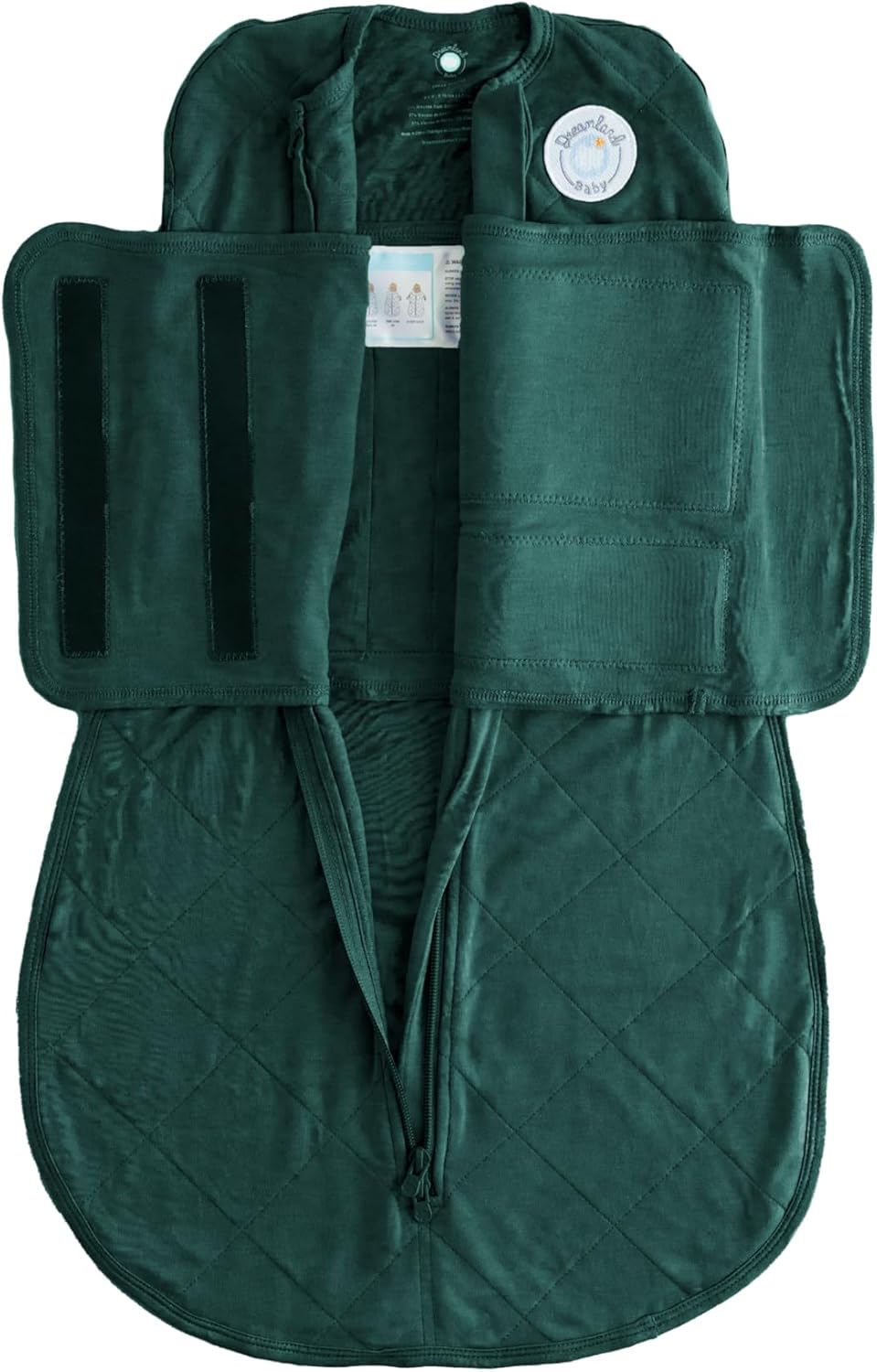 Dreamland Baby Viscose Swaddle Blanket (0-6 Months). 1.0 TOG Ultra Soft Swaddle Blanket w/Built in Band. 97% Viscose, 3% Spandex (Forest). Mom-Owned US Business, Premium Materials