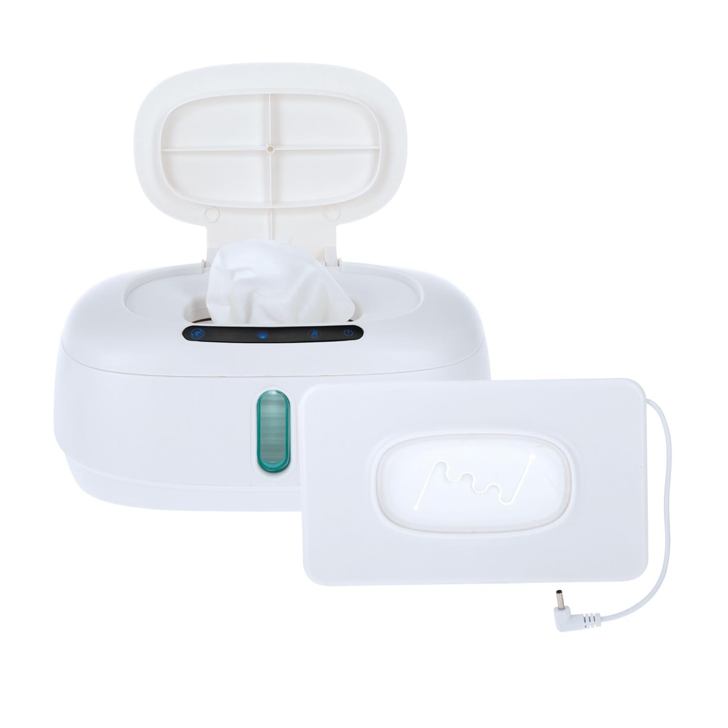Dr. Talbot’s Touch-Free Baby Wipe Warmer – Motion Sensor Lid, Weighted Warming Plate, Built-in Night Light & Clear View Window – New Parent Essential