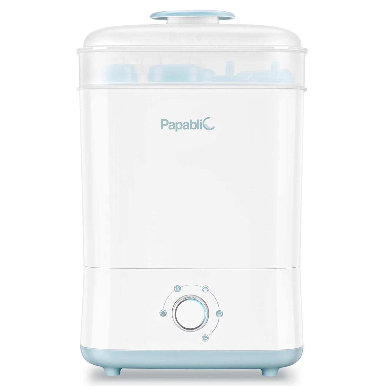 Papablic Baby Bottle Sterilizer and Dryer Pro, Esterilizador De Biberones, Electric Steam Sterilizer for Baby Bottles, Pacifiers, and Pump Parts, Large Capacity 10 Bottles