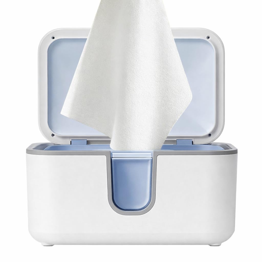 Wet Wipes Heater,Baby Wipe Warmer and Baby Wet Wipes Dispenser Large Capacity with Night Light and View Window Fast and Even Heating Diaper Wipe Warmer