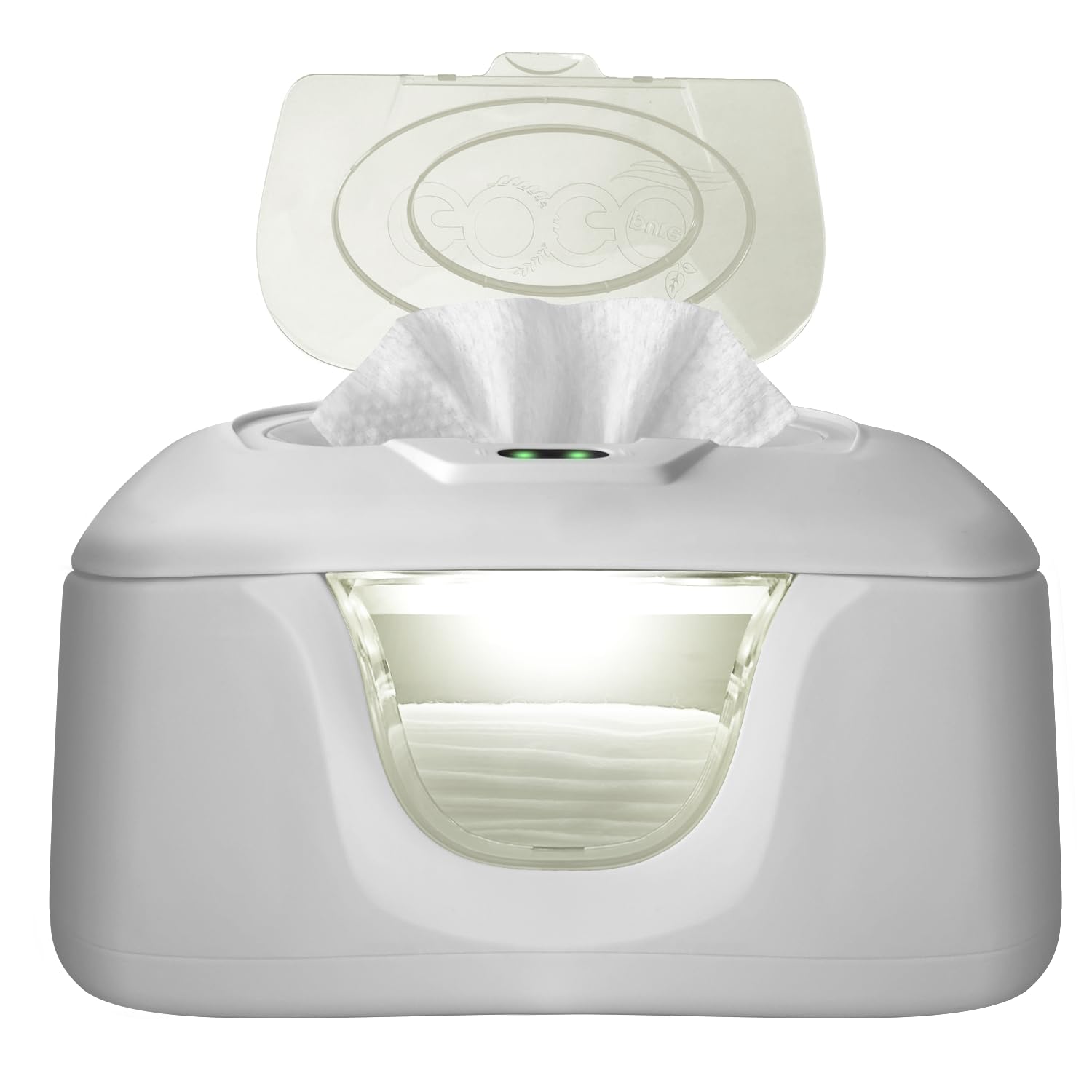 GOGO Pure Baby Wet Wipe Warmer and Wet Wipe Dispenser, Advanced Features – 4 Bright Auto Off LED Ample Lights for Nighttime Changes, Dual Heat for Baby’s Comfort, Improved Design and Only at Amazon