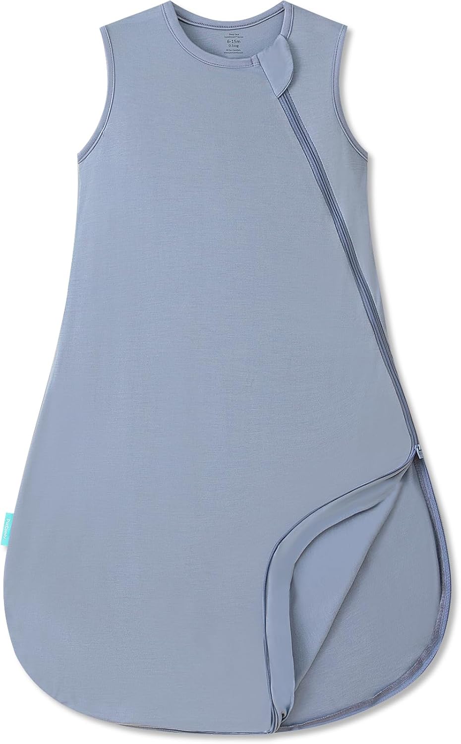 PurComfy Summer Sleep Sack, 0.5 TOG Bamboo Viscose Baby Wearable Blanket with 2-Way Zipper, Soft Breathable Baby Sleeping Bag