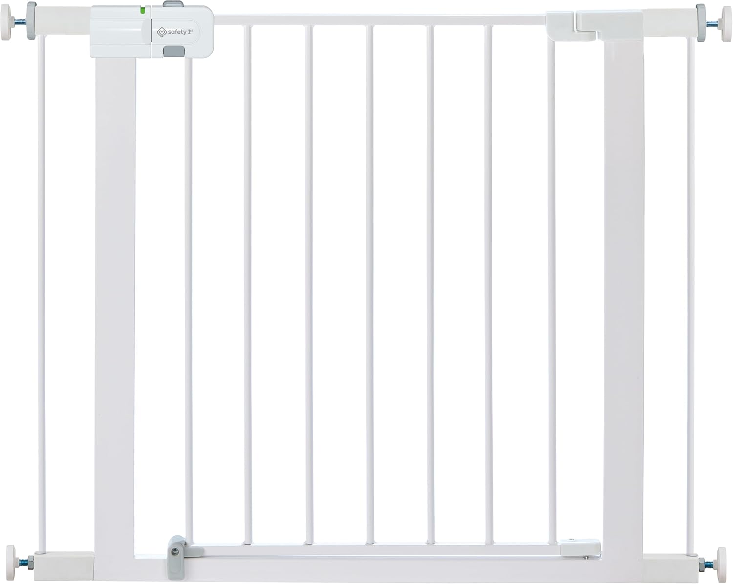 Safety 1st Easy Install Walk Thru Baby Gate for Doorway With Door, Dog Gates, Fits 29″-38″, Easy Install 28″ Tall, White