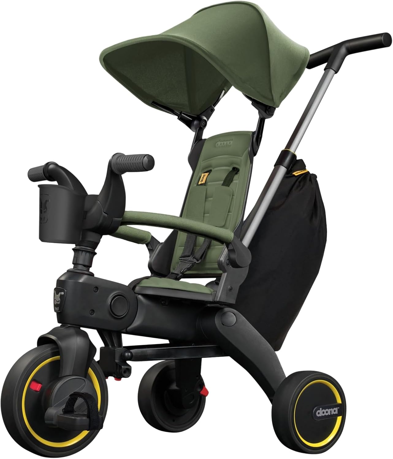 Doona Liki Trike S3, Desert Green – 5-in-1 Compact, Foldable Tricycle – Suitable for Toddlers 10 to 36 Months