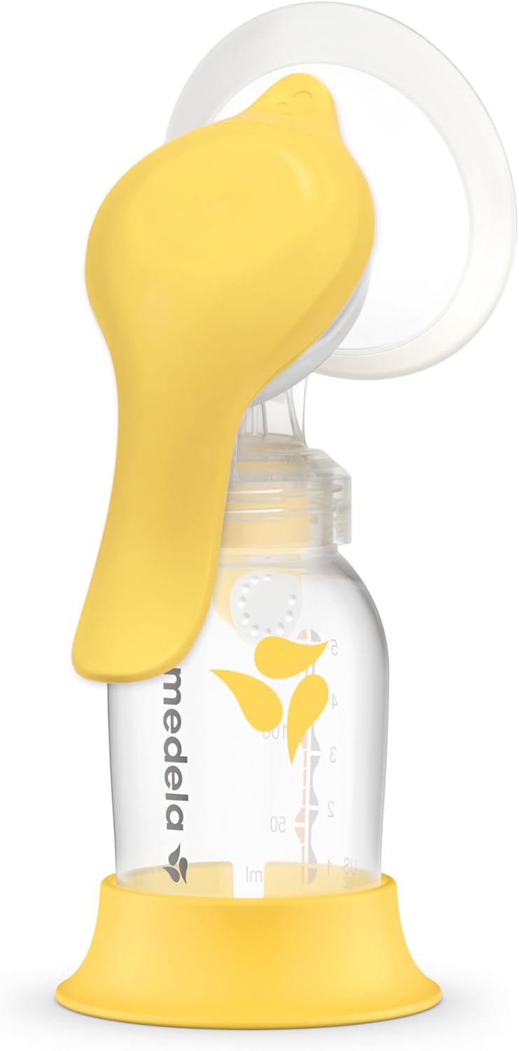 Medela Harmony Manual Breast Pump, Compact Swiss Design with PersonalFit Flex Shields and Medela’s 2-Phase Expression Technology