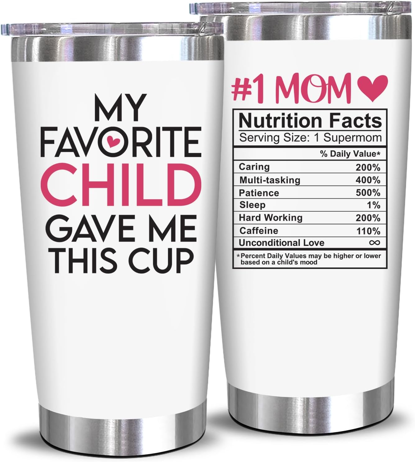 NewEleven Gifts For Mom From Daughter, Son, Kids – Unique Birthday Present Ideas For Mother, Wife, New Mama From Daughter, Son, Husband – 20 Oz Tumbler
