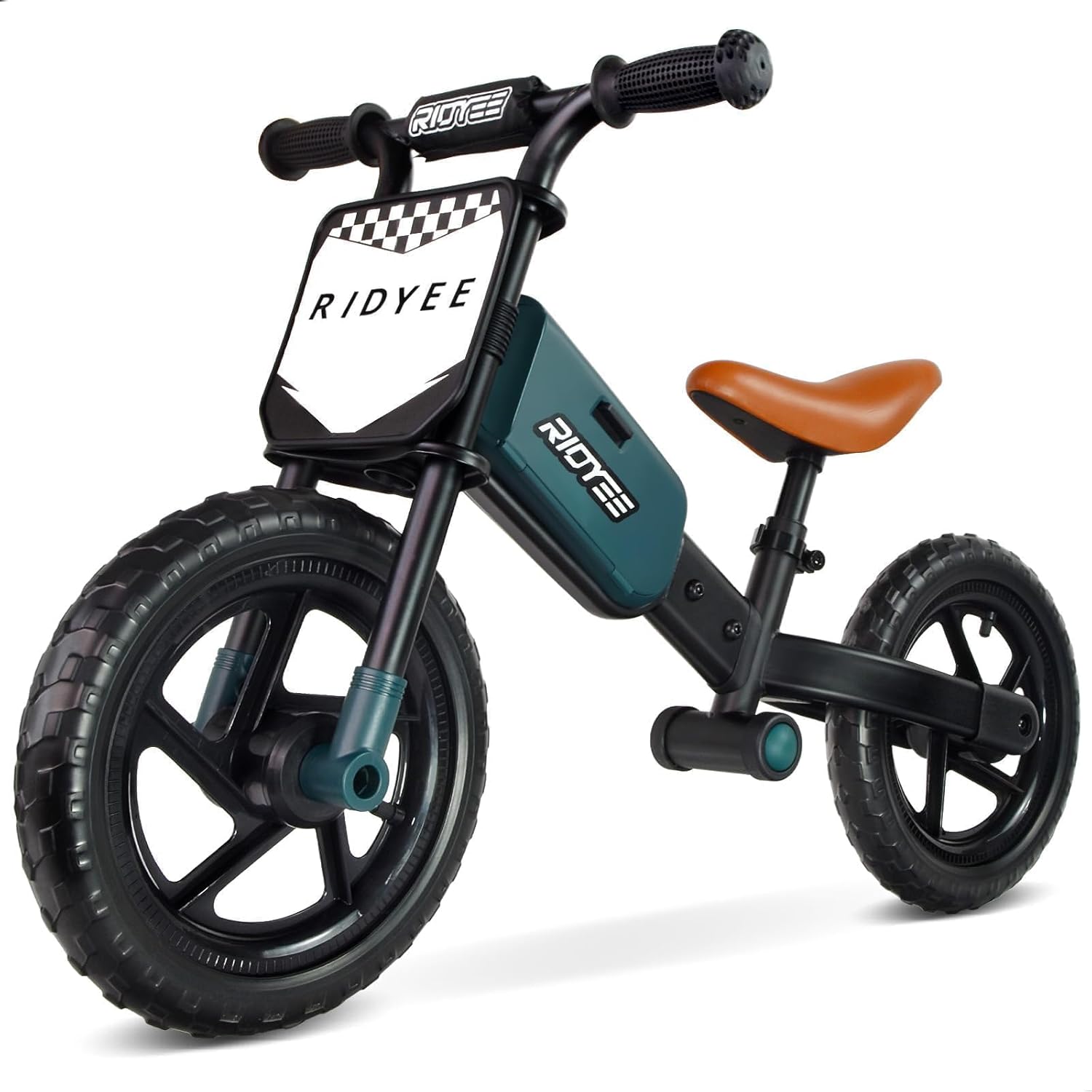 RIDYEE Toddler Balance Bike 2 Year Old, Kids Balance Bike for 2 to 5 Year with Tool-Free Adjustment, Limited Steering, Footrest, Custom Name Plate with Stickers, Gift Bike for 2-3 Boys
