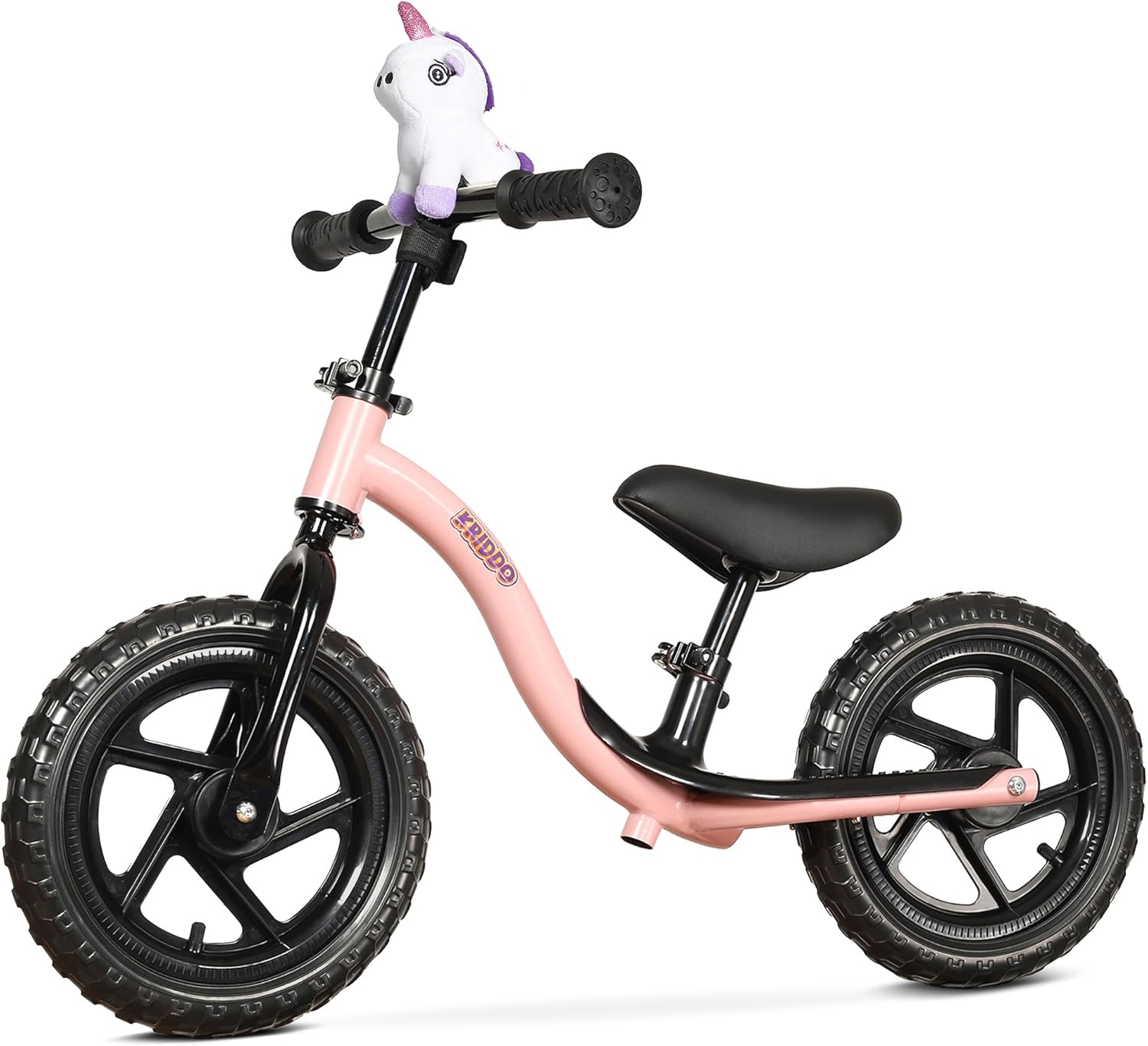 KRIDDO Toddler Balance Bike 2 Year Old, Age 24 Months to 5 Years Old, Early Learning Interactive Push Bicycle with Steady Balancing, Gift Bike for 2-5 Boys Girls, Pink
