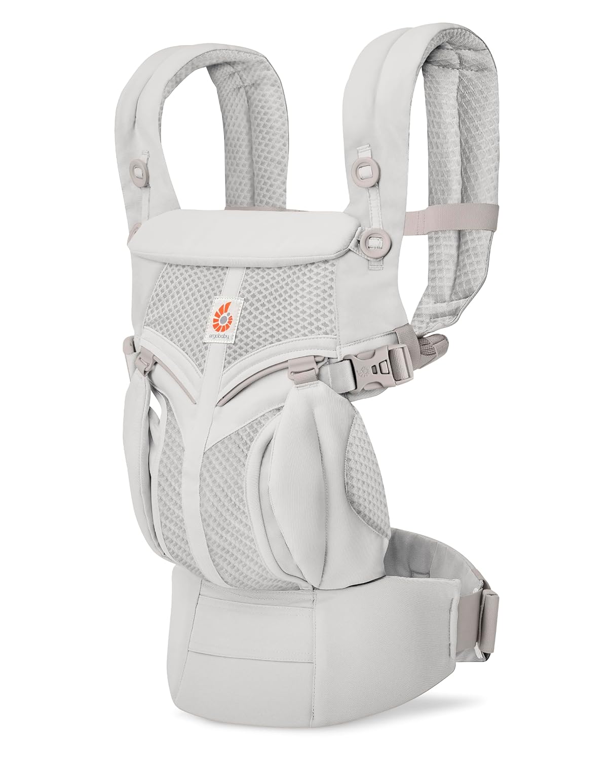Ergobaby Omni Classic Baby Carrier for Newborn to Toddlers 0-48 Months (7-45 lbs) – 4-Position Breathable Mesh Baby Carrier with Ergonomic Support – Pearl Grey