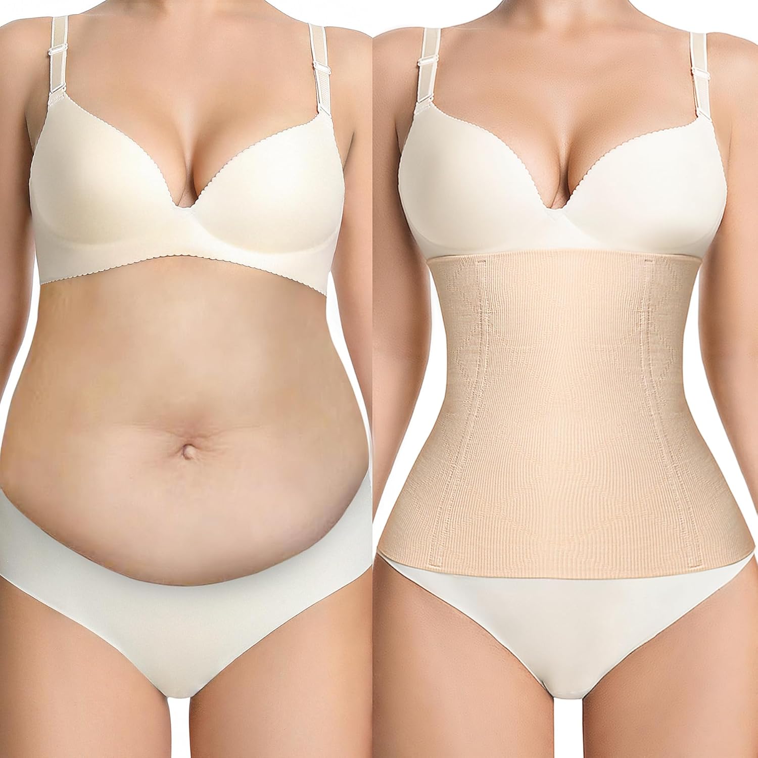 sellto Waist Trainer for Women Tummy Control Postpartum Recovery Belt Body Shaper Waist Cincher