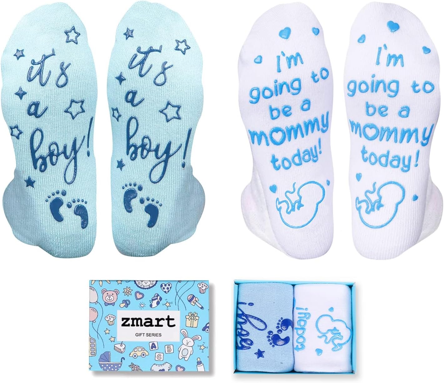 Zmart Pregnancy Gifts for Pregnant Women – New Mom Socks, Maternity Socks for Expecting Mom
