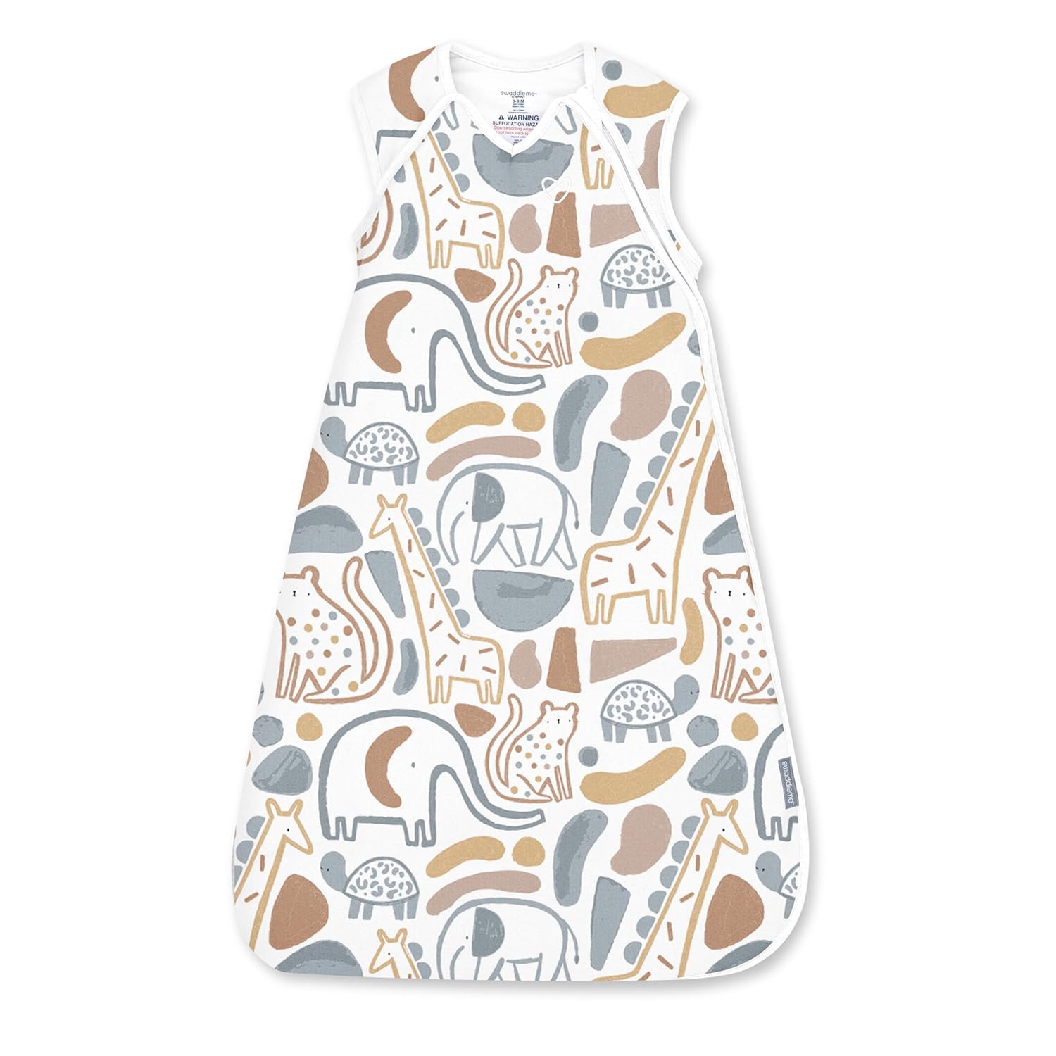 Ingenuity Sleep Sack Sleeper, Size 3-18 Months, 14-24 Pounds, 1.0 TOG, Extra-Long Zipper, 100% Cotton, Baby Sleep Sack – Jolly Jungle