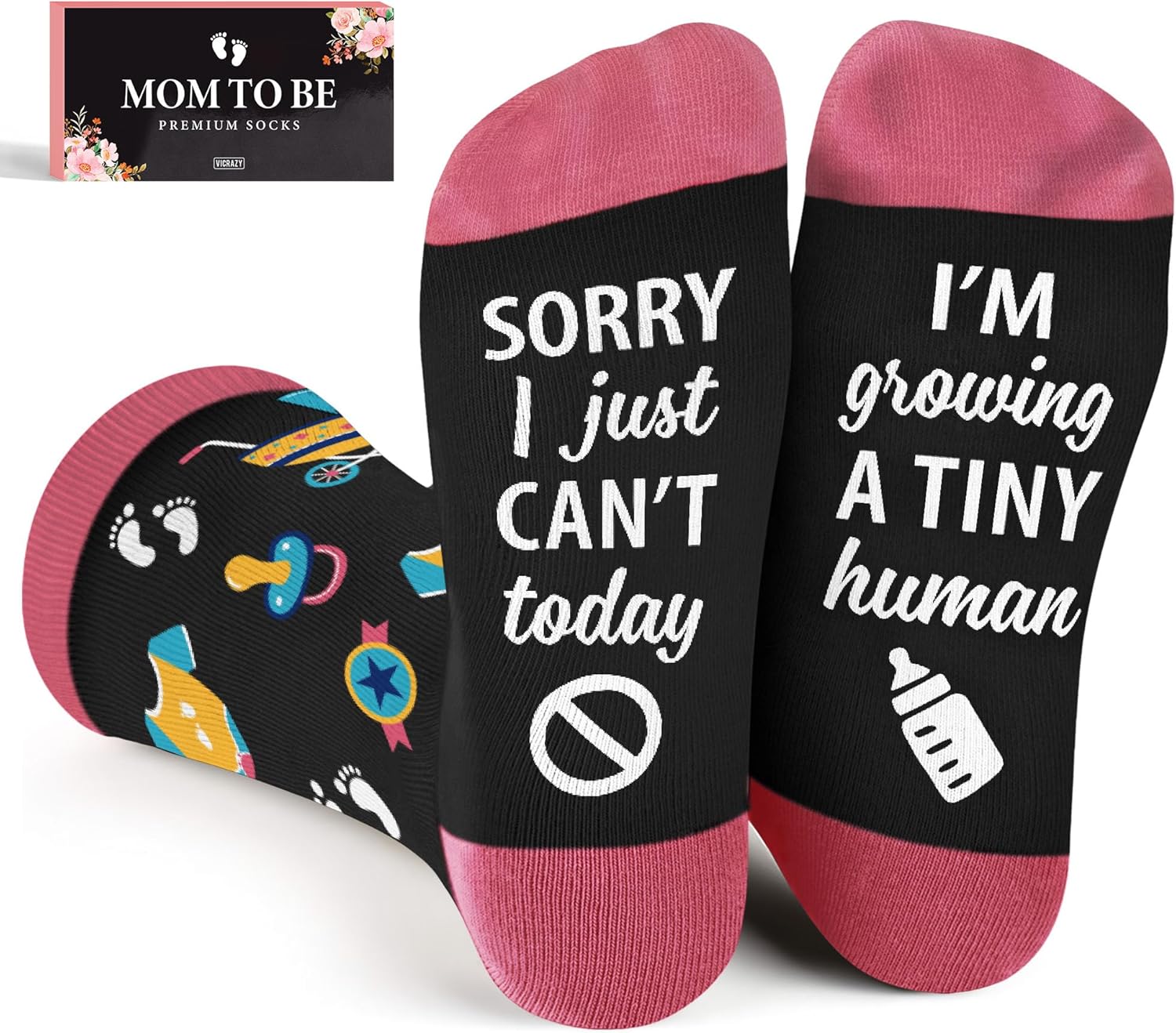 VICRAZY Funny Gifts for Husband, Wife, Dad, Mom – First Mother’s Day, Father’s Day for Pregnancy Mom, New Dad – Wedding Gift