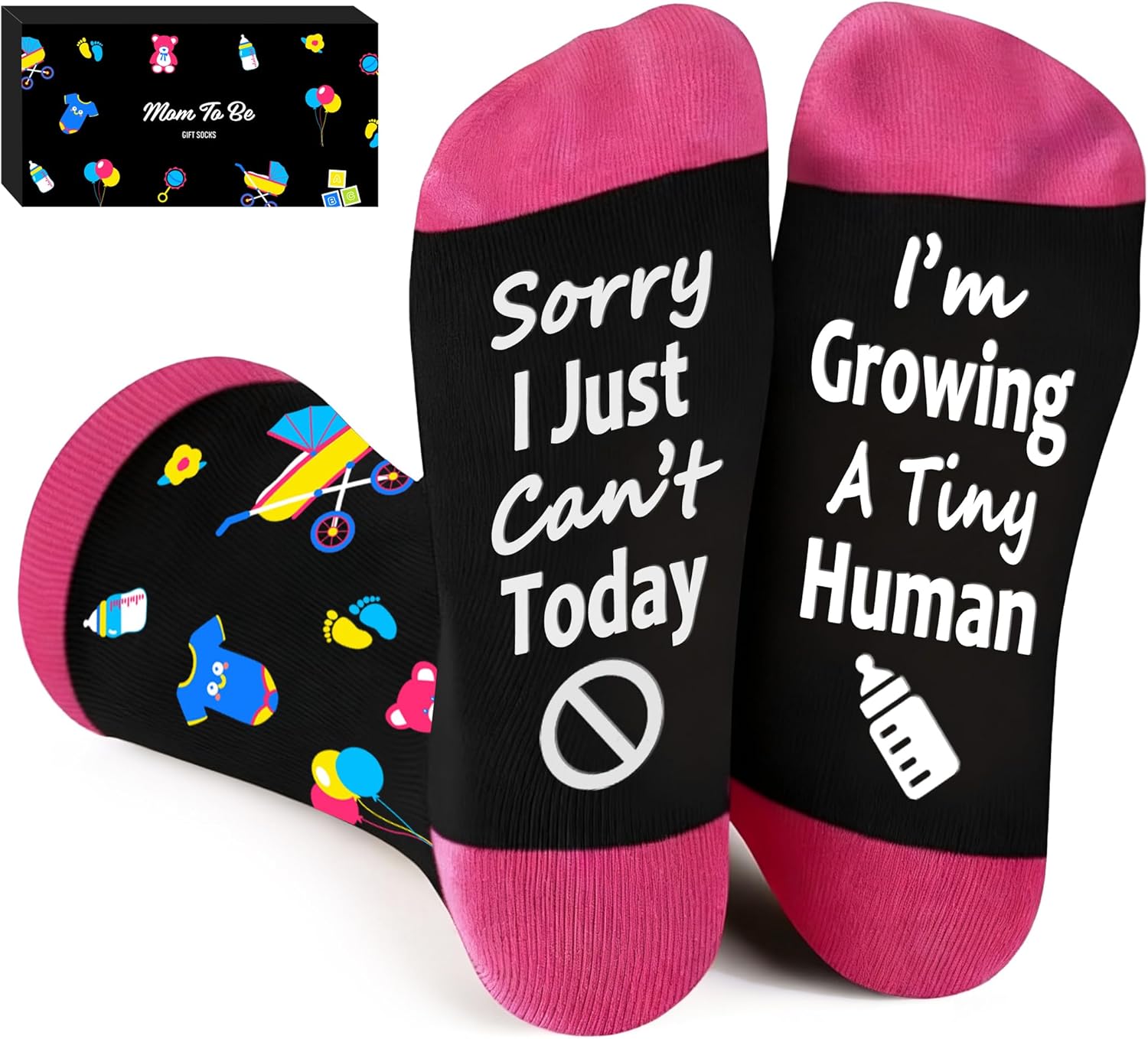 TITTOK Gifts for Pregnant Women First Mother’s Day Mom To Be Gift for Expecting Mom Pregnancy must haves New mom Socks