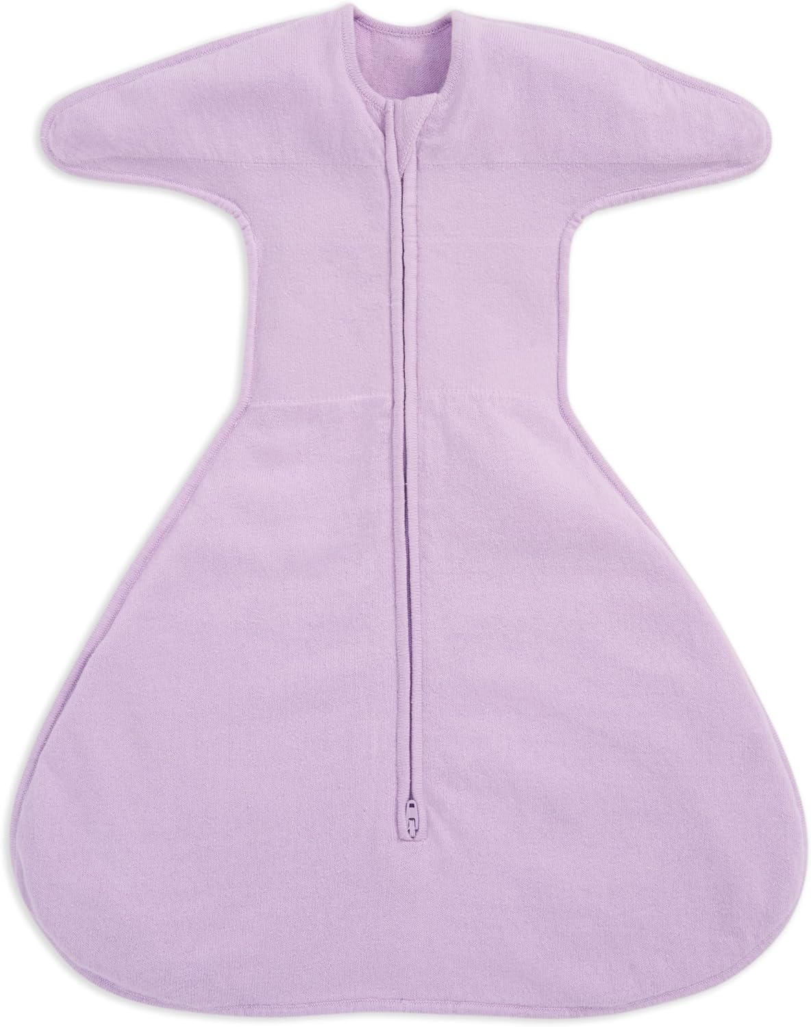 HALO Sleepsack SwaddleStretch, Arms Up or Extended Arms, Newborn Baby Swaddle, 0 – 3 Months, 0.5 TOG, Lavender