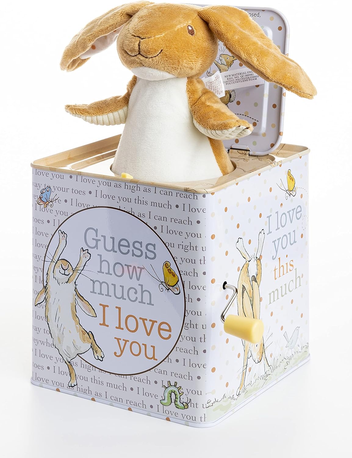 KIDS PREFERRED Guess How Much I Love You – Nutbrown Hare Jack-in-The-Box – Musical Toy for Babies