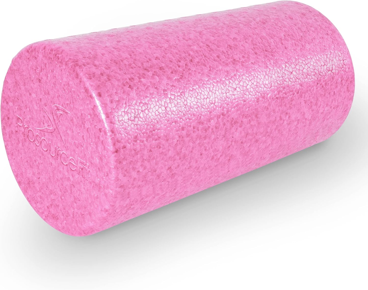ProsourceFit High Density Foam Rollers 12 – inches long, Firm Full Body Athletic Massager for Back Stretching, Yoga, Pilates, Post Workout Trigger Point Release, Pink