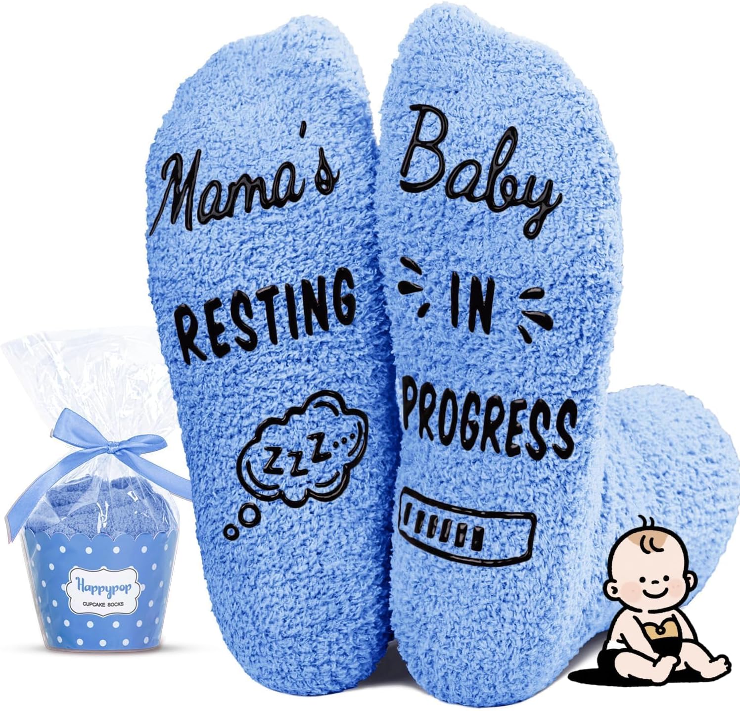 HAPPYPOP Pregnant Mom Gifts – Maternity Socks for Expectant Mothers, Thoughtful Choices for IVF Journeys