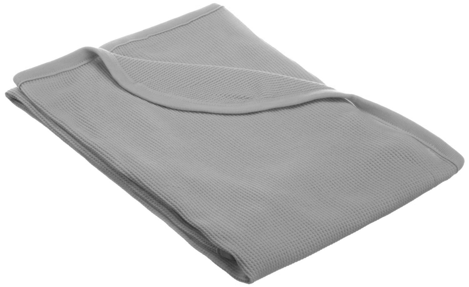 American Baby Company 100% Cotton Thermal Waffle Swaddle Blanket (30″ x 40″), Soft, Breathable & Stretchy, Gray, for Boys and Girls, Perfect for Swaddling, Travel and Gifting