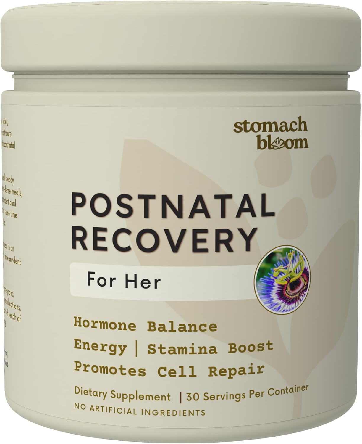 Postnatal Health Supplement for New Moms | Ashwagandha, Boswellia, Turmeric, Passionflower & Ginger | Recovery, Energy & Hormone Balance Support | 60 Capsules