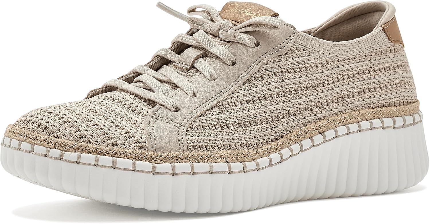 Skechers Womens Wilshire BLVD – Passion Play | Modern Comfort Casual, Air-Cooled Memory Foam, No Tie Fit, Machine Washable, Vegan